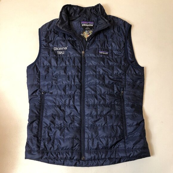 Patagonia Mens Nano Puff Zip Promo Vest Big Sur Blue Size Small Outdoor Travel - Picture 11 of 11